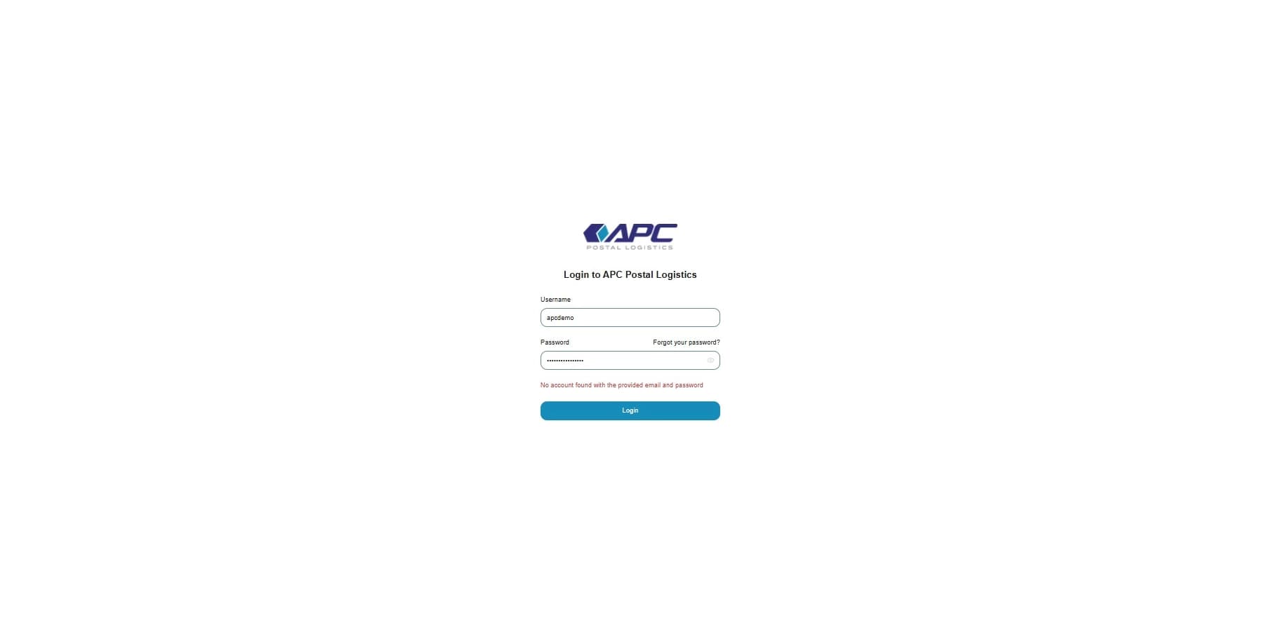 Inputting tracking number
