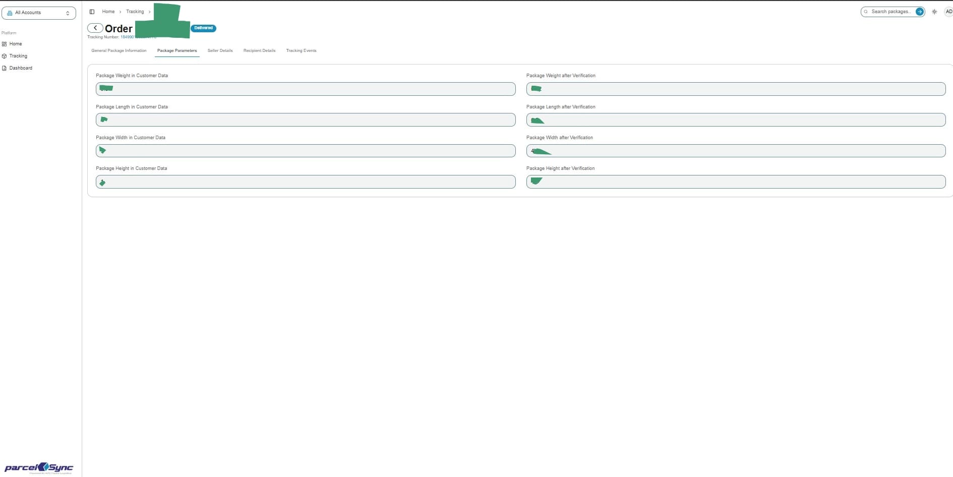 Homepage after successful login