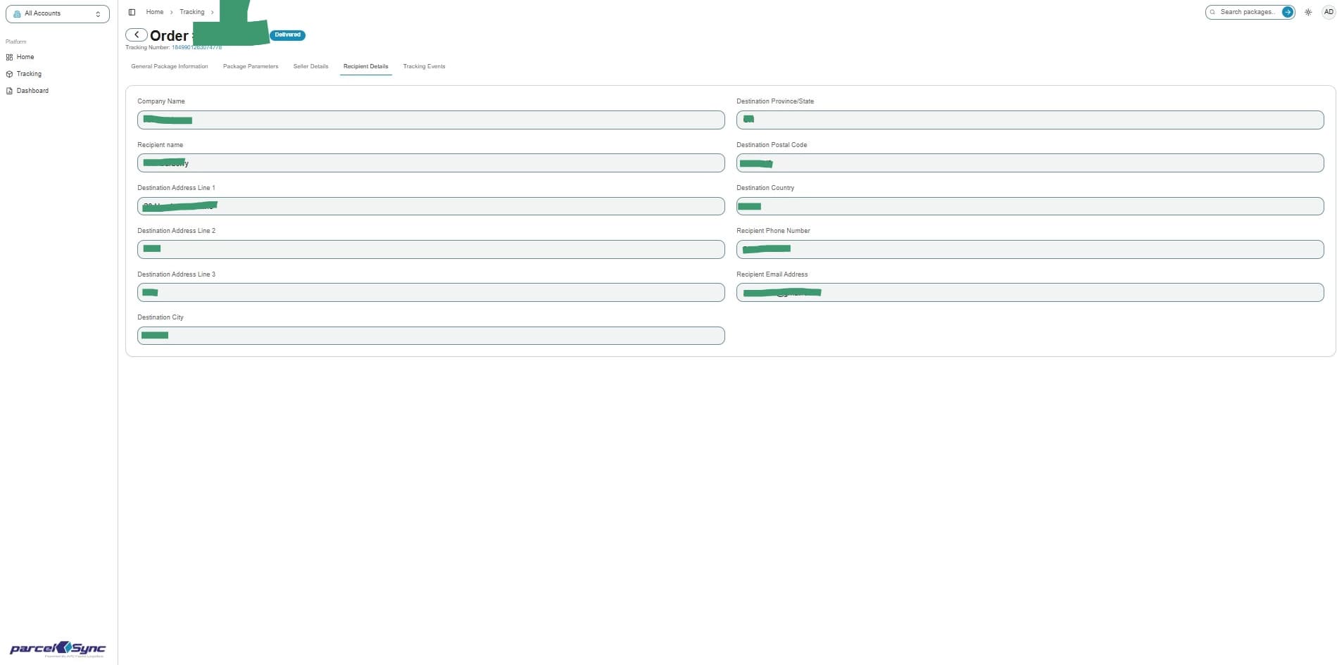Homepage after successful login