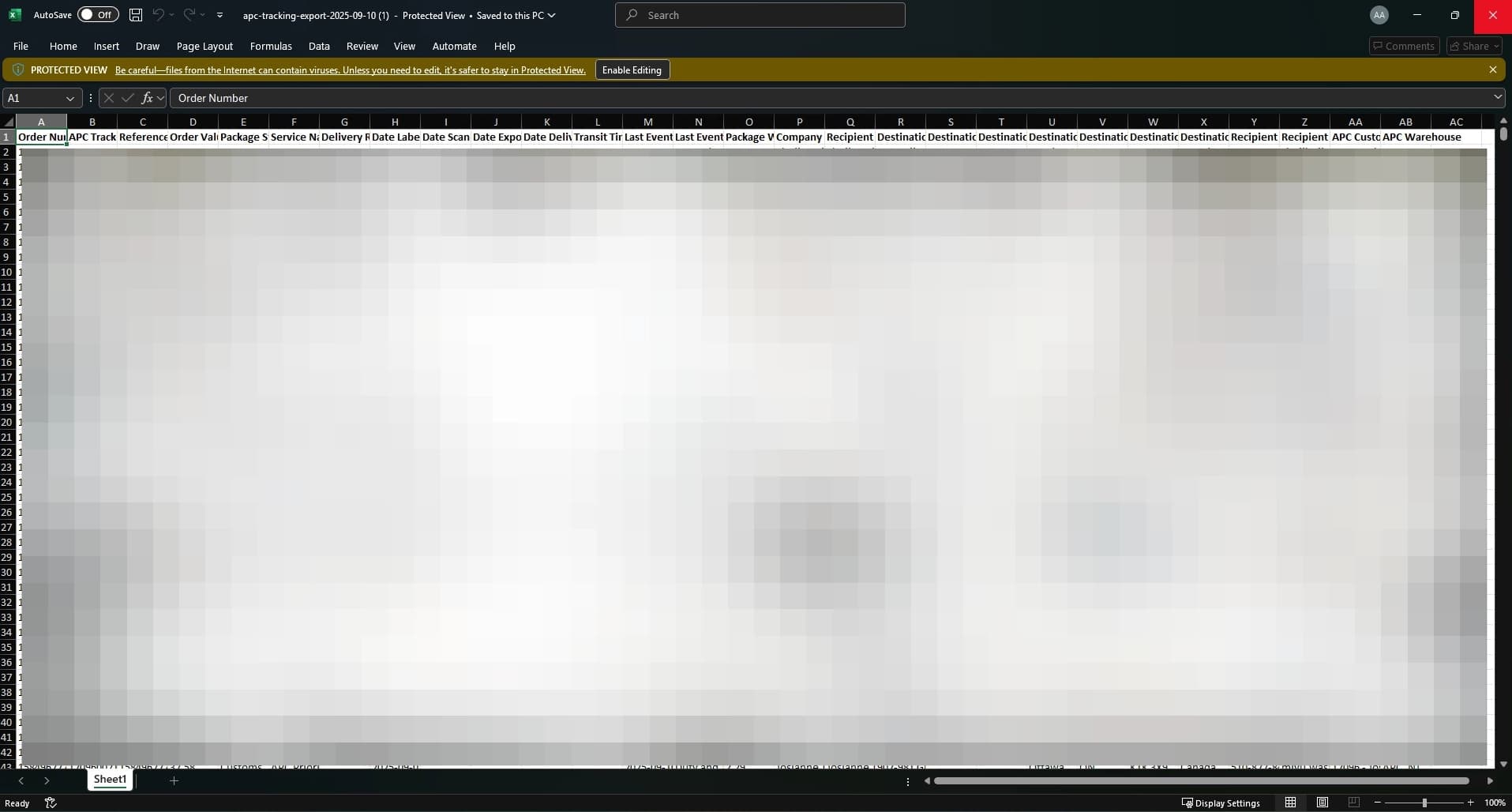 Homepage after successful login
